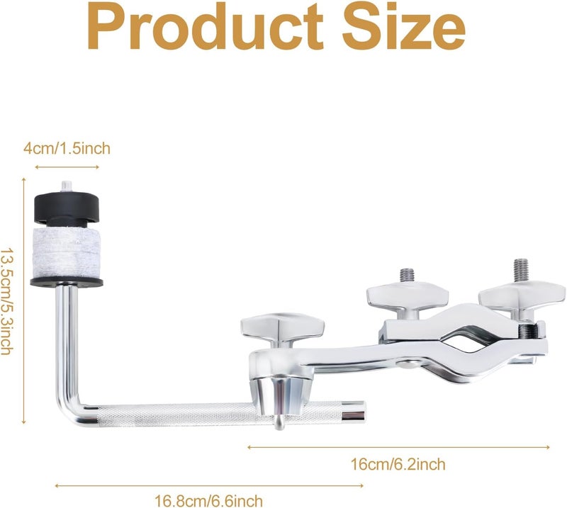 RANMING Drum Set Phone Holder Adjustable Angle Phone Clamp Drum Phones Mount for Recording Drummer Accessories Phones Holder for Electronic Drum Set Compatible with Smartphone and Tablet Computer - Image 2